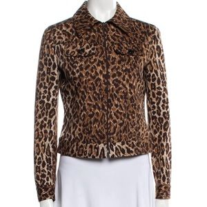 Vintage Dolce & Gabbana Leopard Biker Jacket
